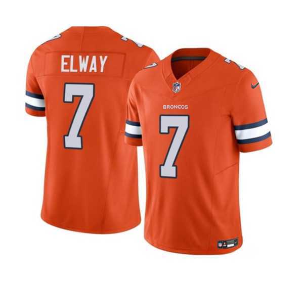 Men & Women & Youth Denver Broncos #7 John Elway Orange 2023 F.U.S.E. Vapor Untouchable Football Stitched Jersey